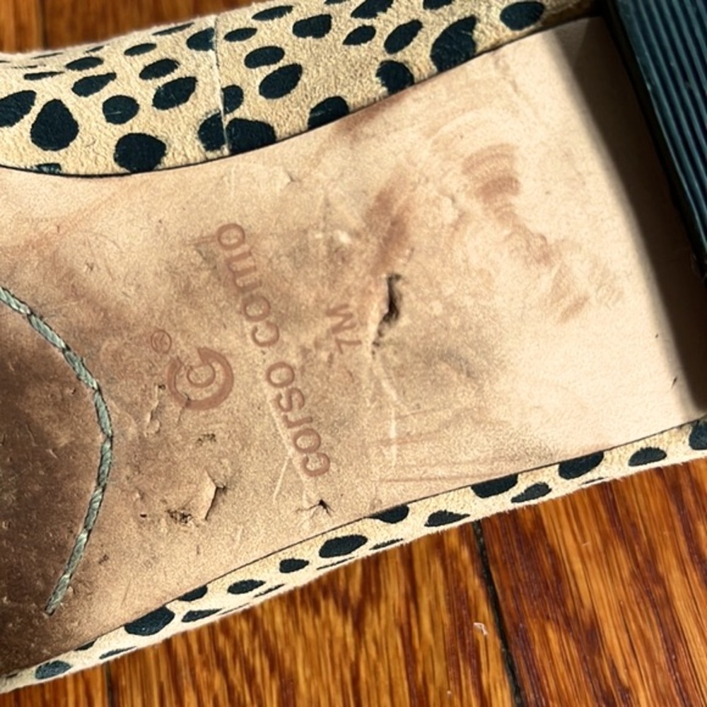 Corso Como Julia Leopard Pointed Toe Flat Size 7 - Picture 8 of 8